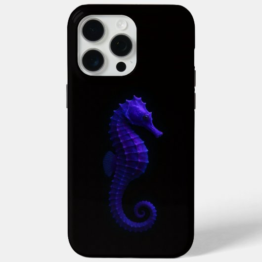 Schwarzes 4 Luxe iPhone 15 Pro Max, Violetter Seep Case-Mate iPhone Hülle (Rückseite)