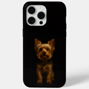 Schwarzes 4 Luxe iPhone 15 Pro Max, Yorkshire Terr Case-Mate iPhone Hülle