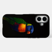 Schwarzes 4 Luxe iPhone 16 Case-Mate, Lorikeet Pap Case-Mate iPhone Hülle (Rückseite (Horizontal))