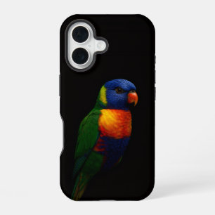 Schwarzes 4 Luxe iPhone 16 Case-Mate, Lorikeet Pap Hülle