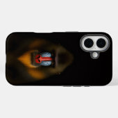 Schwarzes 4 Luxe iPhone 16 Case-Mate, Mandrillaffe Case-Mate iPhone Hülle (Rückseite (Horizontal))