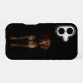 Schwarzes 4 Luxe iPhone 16 Mate, Deutscher Pointer Hülle (Rückseite (Horizontal))