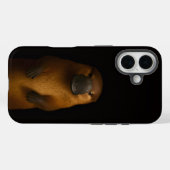 Schwarzes 4 Luxe iPhone 16 Mate, Elegantes Schnabe Case-Mate iPhone Hülle (Rückseite (Horizontal))