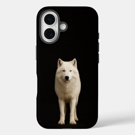 Schwarzes 4 Luxe iPhone 16 Mate, Elfenbein-Arktisc Case-Mate iPhone Hülle (Rückseite)