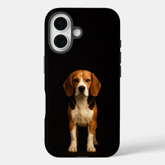 Schwarzes 4 Luxe iPhone 16 Mate, freundlicher Beag Case-Mate iPhone Hülle (Rückseite)