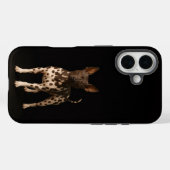 Schwarzes 4 Luxe iPhone 16 Mate, haarloser Terrier Case-Mate iPhone Hülle (Rückseite (Horizontal))