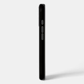 Schwarzes 4 Luxe iPhone 16 Mate, Kleiner Blauer Re Case-Mate iPhone Hülle (Rückseite / Links)