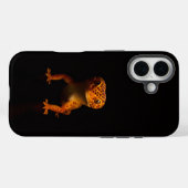 Schwarzes 4 Luxe iPhone 16 Mate, Leopardgecko Case-Mate iPhone Hülle (Rückseite (Horizontal))
