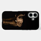 Schwarzes 4 Luxe iPhone 16 Mate, Mächtiger Elefant Case-Mate iPhone Hülle (Rückseite (Horizontal))