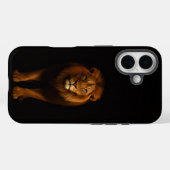 Schwarzes 4 Luxe iPhone 16 Mate, Majestätischer Lö Case-Mate iPhone Hülle (Rückseite (Horizontal))