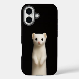 Schwarzes 4 Luxe iPhone 16 Mate, stilvolles Hermel Hülle
