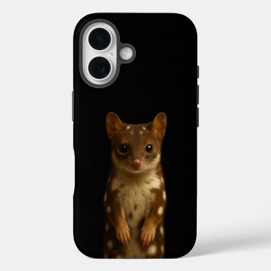 Schwarzes 4 Luxe iPhone 16 Mate, Sweet Quoll Case-Mate iPhone Hülle (Rückseite)