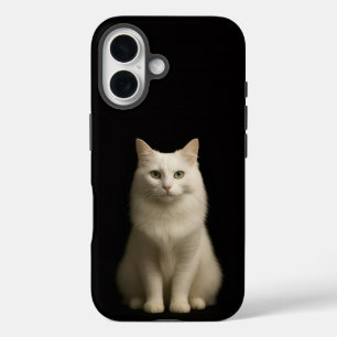 Schwarzes 4 Luxe iPhone 16 Mate, Türkisch Angora-K Hülle