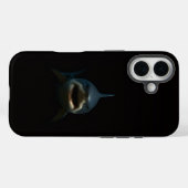 Schwarzes 4 Luxe iPhone 16 Mate, Weißer Hai Case-Mate iPhone Hülle (Rückseite (Horizontal))