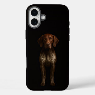 Schwarzes 4 Luxe iPhone 16 Plus, Deutscher Pointer Plus Hülle