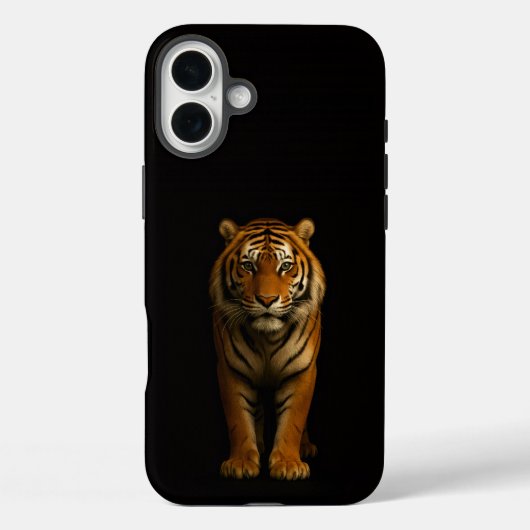 Schwarzes 4 Luxe iPhone 16 Plus, Edler Tiger Case-Mate iPhone Hülle (Rückseite)