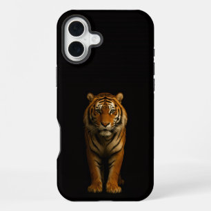 Schwarzes 4 Luxe iPhone 16 Plus, Edler Tiger Plus Hülle