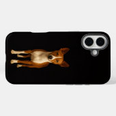 Schwarzes 4 Luxe iPhone 16 Plus, eleganter Basenji Case-Mate iPhone Hülle (Rückseite (Horizontal))