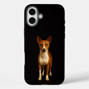 Schwarzes 4 Luxe iPhone 16 Plus, eleganter Basenji Plus Hülle