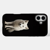 Schwarzes 4 Luxe iPhone 16 Plus, Elfenbein-Polarfu Case-Mate iPhone Hülle (Rückseite (Horizontal))