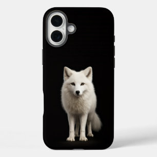 Schwarzes 4 Luxe iPhone 16 Plus, Elfenbein-Polarfu Plus Hülle
