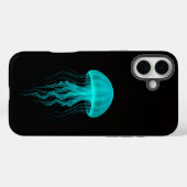 Schwarzes 4 Luxe iPhone 16 Plus, Grüne Qualle Case-Mate iPhone Hülle (Rückseite (Horizontal))