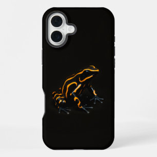 Schwarzes 4 Luxe iPhone 16 Plus, schwarzer orangef Plus Hülle