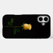 Schwarzes 4 Luxe iPhone 16 Plus, sonnengelbe Rose Case-Mate iPhone Hülle (Rückseite (Horizontal))