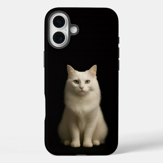 Schwarzes 4 Luxe iPhone 16 Plus, Türkische Angora- Case-Mate iPhone Hülle (Rückseite)