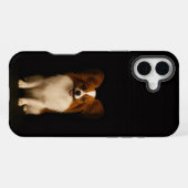 Schwarzes 4 Luxe iPhone 16 Plus, Verfeinerter Papi Hülle (Rückseite (Horizontal))