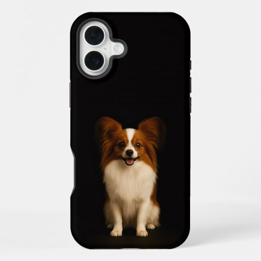 Schwarzes 4 Luxe iPhone 16 Plus, Verfeinerter Papi Hülle (Rückseite)