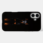 Schwarzes 4 Luxe iPhone 16 Plus, Wachdobermann-Hun Case-Mate iPhone Hülle (Rückseite (Horizontal))