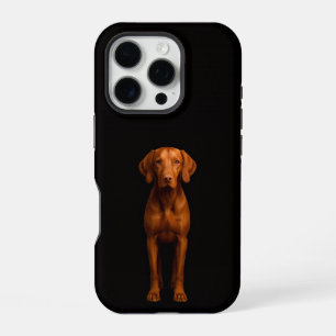 Schwarzes 4 Luxe iPhone 16 Pro, Agile Vizsla Hund Pro Hülle