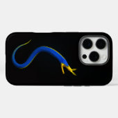 Schwarzes 4 Luxe iPhone 16 Pro, Blauer Band-Aal Case-Mate iPhone Hülle (Rückseite (Horizontal))