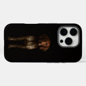 Schwarzes 4 Luxe iPhone 16 Pro, Deutscher Pointer Case-Mate iPhone Hülle (Rückseite (Horizontal))