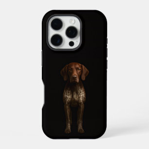 Schwarzes 4 Luxe iPhone 16 Pro, Deutscher Pointer Pro Hülle