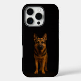 Schwarzes 4 Luxe iPhone 16 Pro, Deutscher Schäferh Pro Hülle