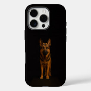 Schwarzes 4 Luxe iPhone 16 Pro, Deutscher Schäferh Pro Hülle