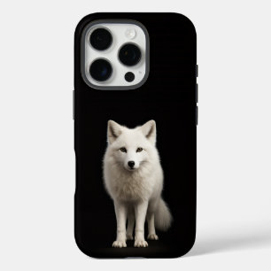 Schwarzes 4 Luxe iPhone 16 Pro, Elfenbein-Polarfuc Pro Hülle