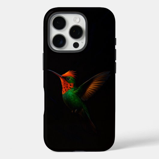 Schwarzes 4 Luxe iPhone 16 Pro, getufteter Coquett Case-Mate iPhone Hülle (Rückseite)