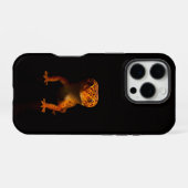 Schwarzes 4 Luxe iPhone 16 Pro, Leopardgecko Hülle (Rückseite (Horizontal))
