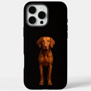 Schwarzes 4 Luxe iPhone 16 Pro Max, agiler Vizsla- Max Hülle