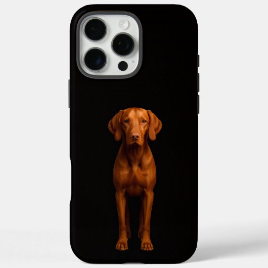 Schwarzes 4 Luxe iPhone 16 Pro Max, agiler Vizsla- Case-Mate iPhone Hülle (Rückseite)