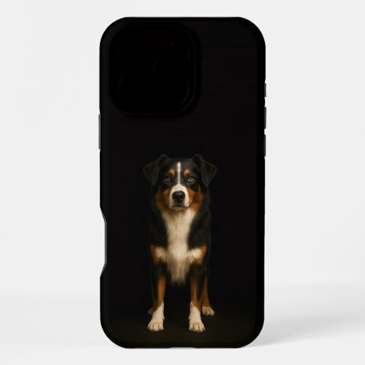 Schwarzes 4 Luxe iPhone 16 Pro Max, Aussie Shepher Hülle (Rückseite)