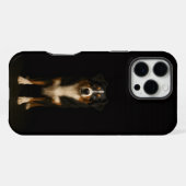 Schwarzes 4 Luxe iPhone 16 Pro Max, Aussie Shepher Hülle (Rückseite (Horizontal))