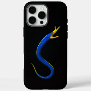 Schwarzes 4 Luxe iPhone 16 Pro Max, Blauer Band-Aa Max Hülle