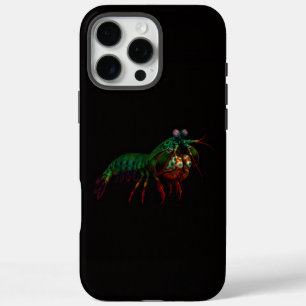 Schwarzes 4 Luxe iPhone 16 Pro Max, Fangschreckenk Max Hülle