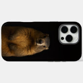 Schwarzes 4 Luxe iPhone 16 Pro Max, Fluffy Marmot Case-Mate iPhone Hülle (Rückseite (Horizontal))