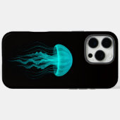 Schwarzes 4 Luxe iPhone 16 Pro Max, Grüne Qualle Case-Mate iPhone Hülle (Rückseite (Horizontal))