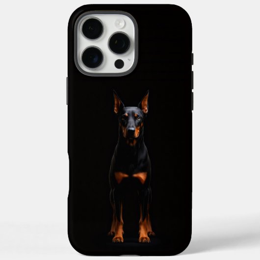 Schwarzes 4 Luxe iPhone 16 Pro Max, Guardian Dober Case-Mate iPhone Hülle (Rückseite)